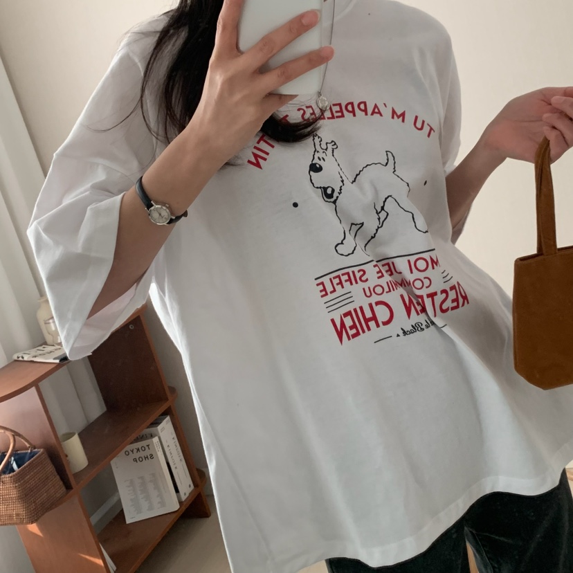 FROMJINI直郵韓國代購㊣女裝新品人氣25春夏休閑推薦時尚T恤FROMJINIT恤