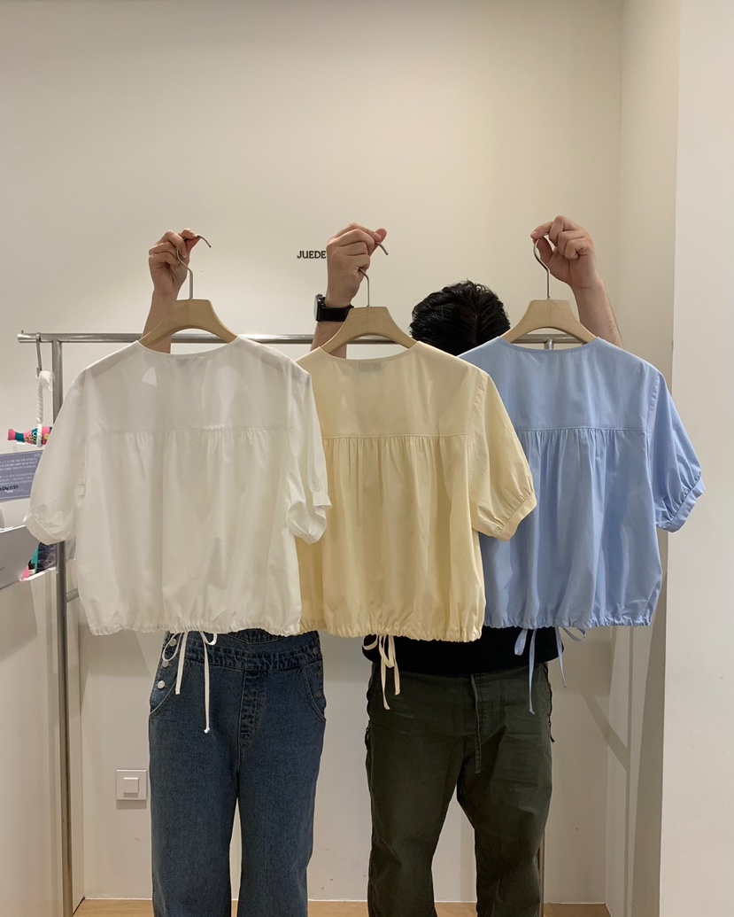JUEDE(此品牌容易投訴)韓國㊣直郵東大門代購女裝新品25春夏襯衫蕾絲衫JUEDE襯衫/蕾絲衫