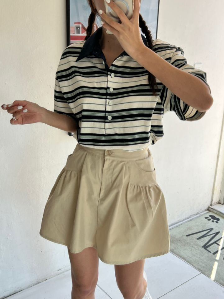 HEY/TO SEWING韓國直郵㊣東大門實拍女裝新款時尚T恤長款BY HEY/TO SEWINGT恤圖色3