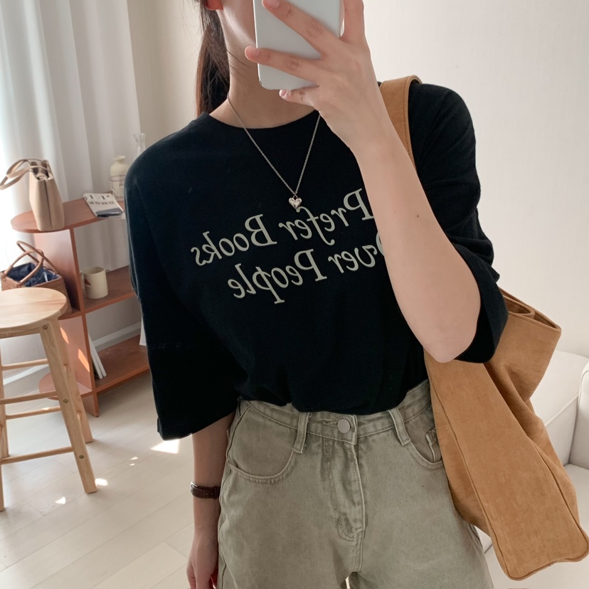 HELLO JINI韓國直郵㊣女裝新款時尚人氣休閑25春夏推薦T恤HELLO JINIT恤