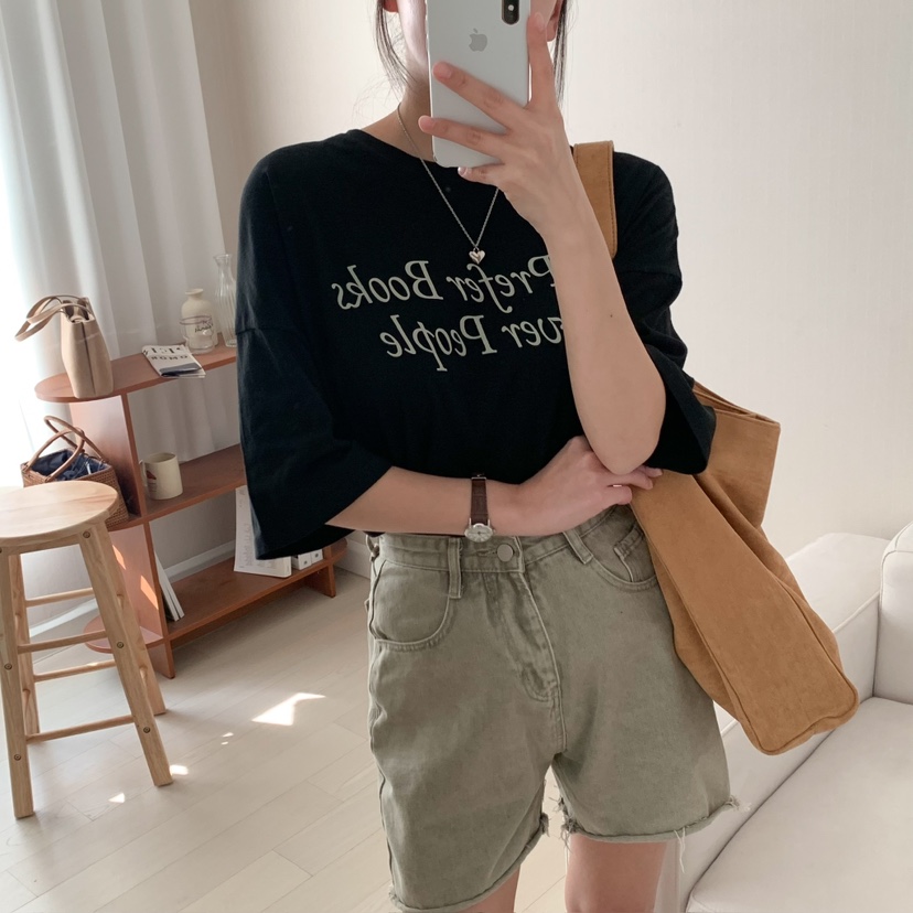 HELLO JINI韓國直郵㊣女裝新款時尚人氣休閑25春夏推薦T恤HELLO JINIT恤