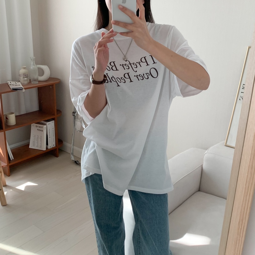 HELLO JINI韓國直郵㊣女裝新款時尚人氣休閑25春夏推薦T恤HELLO JINIT恤