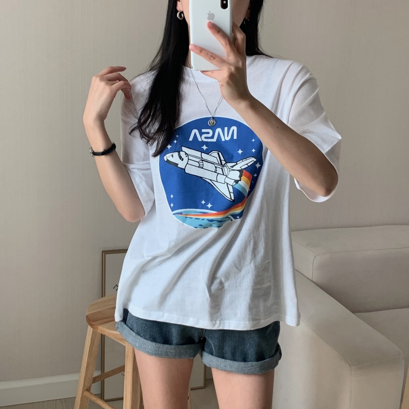 FROMJINI韓國直郵㊣女裝新品休閑25春夏時尚人氣熱賣推薦T恤FROMJINIT恤圖色2