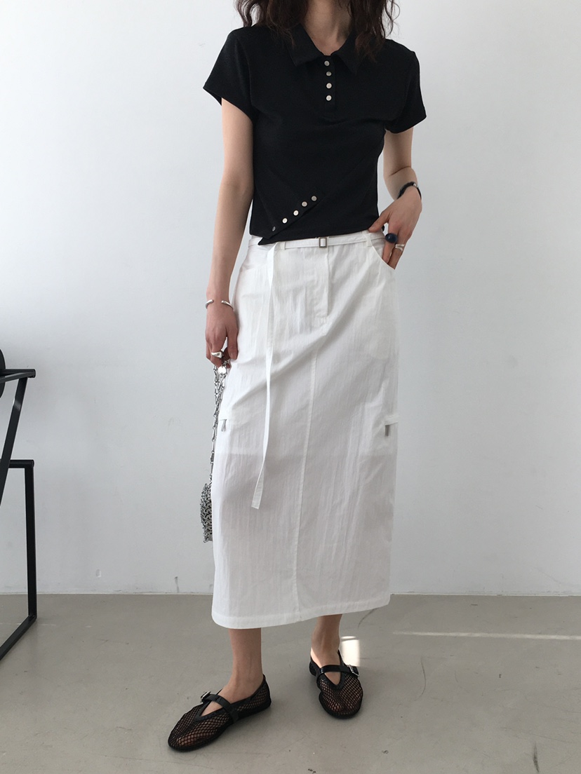 MONDAYMORING韓國直郵㊣女裝新品25春夏人氣熱賣推薦休閑長裙MONDAYMORING長裙