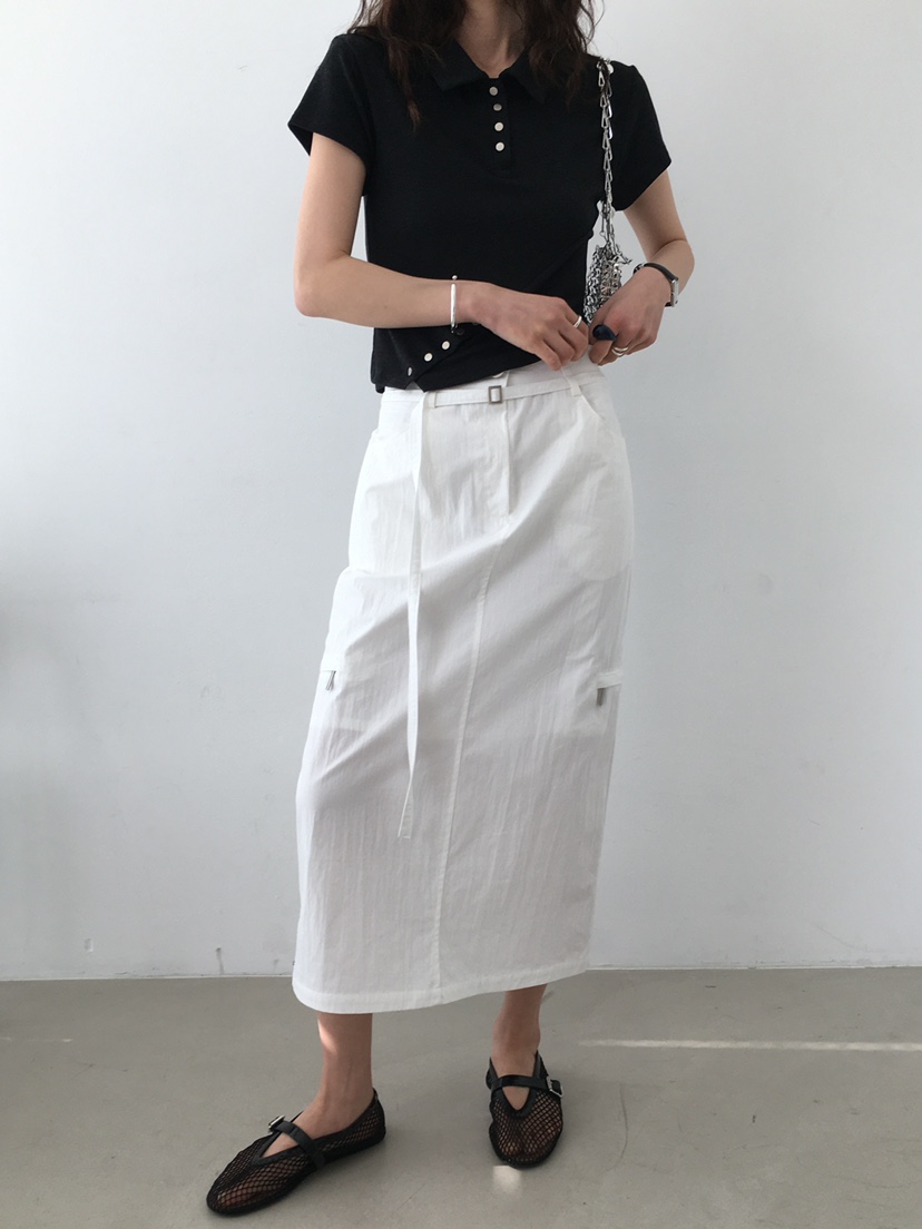 MONDAYMORING韓國直郵㊣女裝新品25春夏人氣熱賣推薦休閑長裙MONDAYMORING長裙