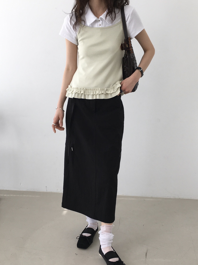 MONDAYMORING韓國直郵㊣女裝新品25春夏人氣熱賣推薦休閑長裙MONDAYMORING長裙