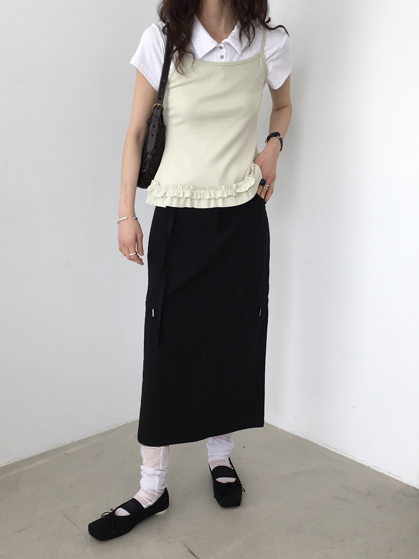 MONDAYMORING韓國直郵㊣女裝新品25春夏人氣熱賣推薦休閑長裙MONDAYMORING長裙
