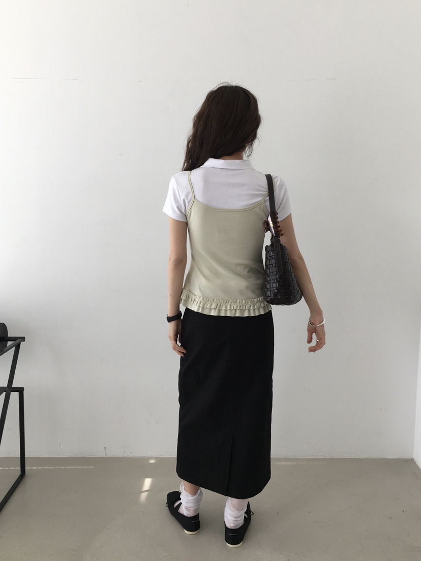 MONDAYMORING韓國直郵㊣女裝新品25春夏人氣熱賣推薦休閑長裙MONDAYMORING長裙
