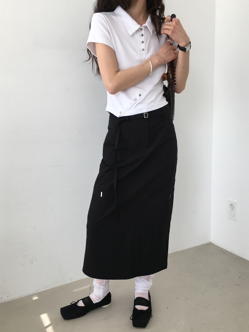 MONDAYMORING韓國直郵㊣女裝新品25春夏人氣熱賣推薦休閑長裙MONDAYMORING長裙