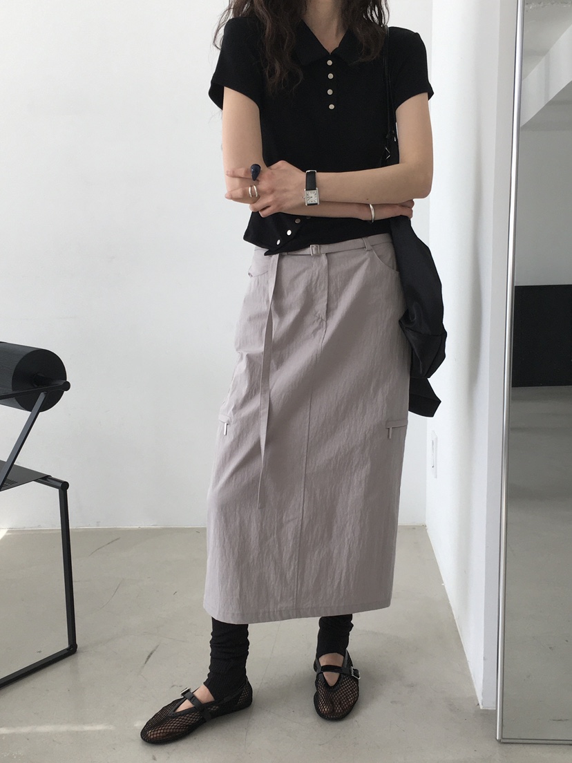 MONDAYMORING韓國直郵㊣女裝新品25春夏人氣熱賣推薦休閑長裙MONDAYMORING長裙