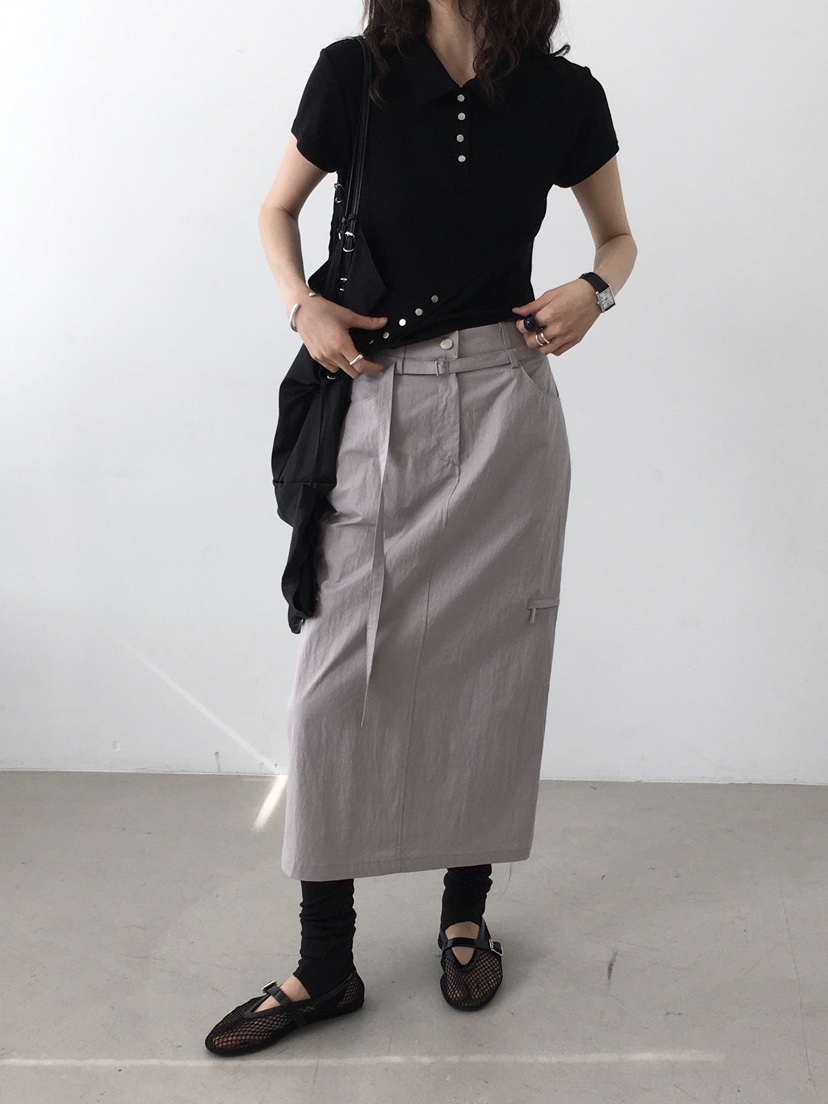 MONDAYMORING韓國直郵㊣女裝新品25春夏人氣熱賣推薦休閑長裙MONDAYMORING長裙