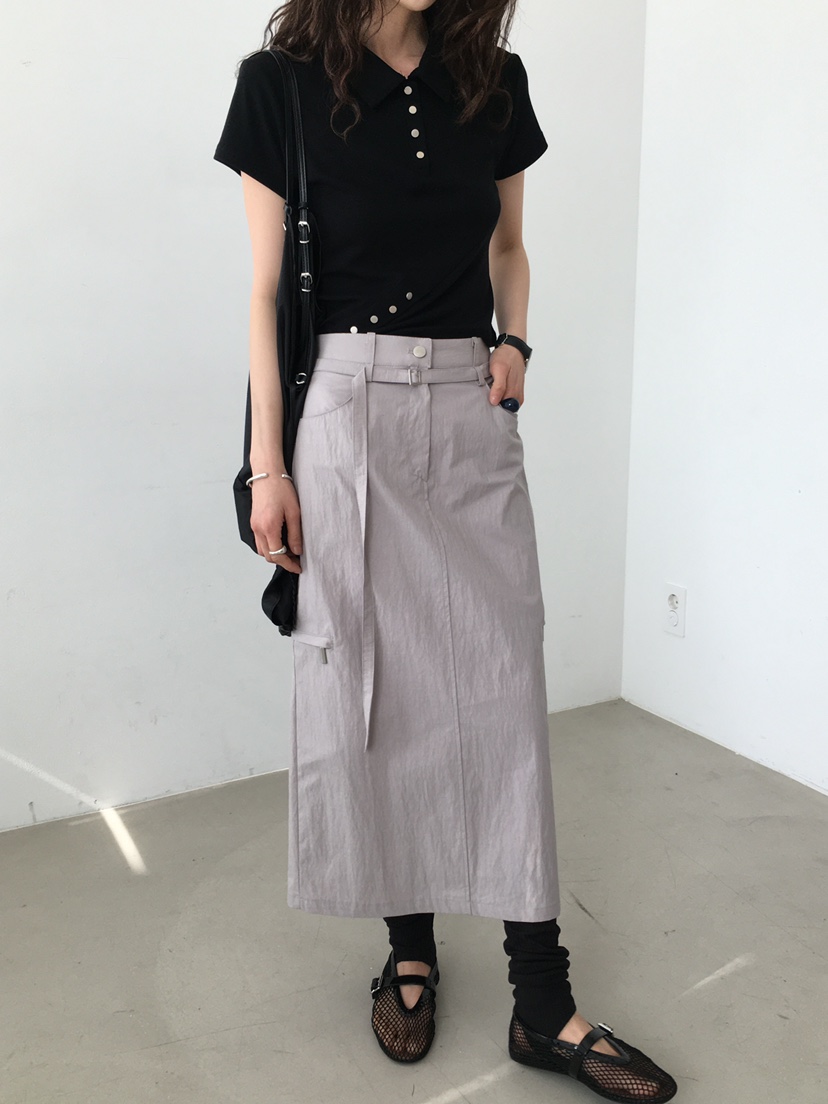 MONDAYMORING韓國直郵㊣女裝新品25春夏人氣熱賣推薦休閑長裙MONDAYMORING長裙