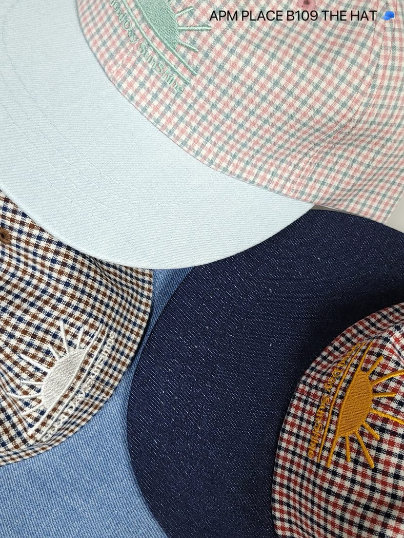 THE HAT-P直郵韓國代購㊣女裝新品休閑人氣時尚25春夏帽子格紋THE HAT帽子