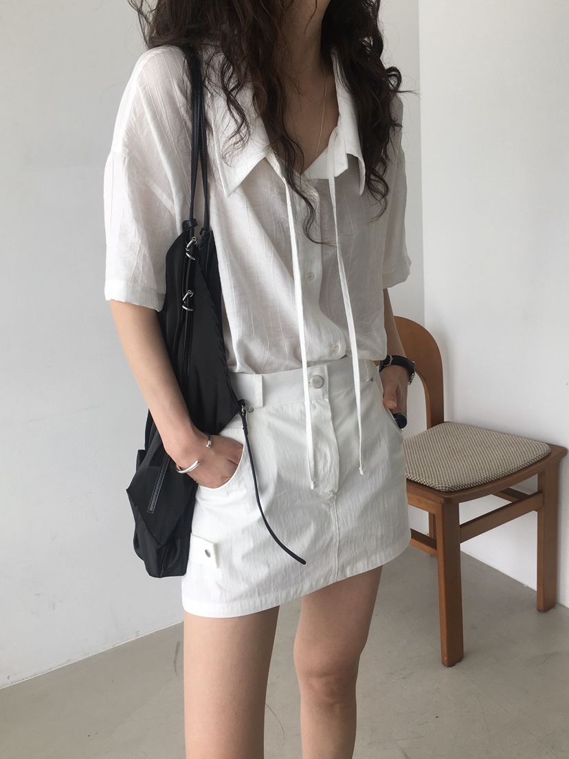 MONDAYMORING韓國直郵㊣東大門實拍女裝新品休閑襯衫蕾絲衫MONDAYMORING襯衫/蕾絲衫