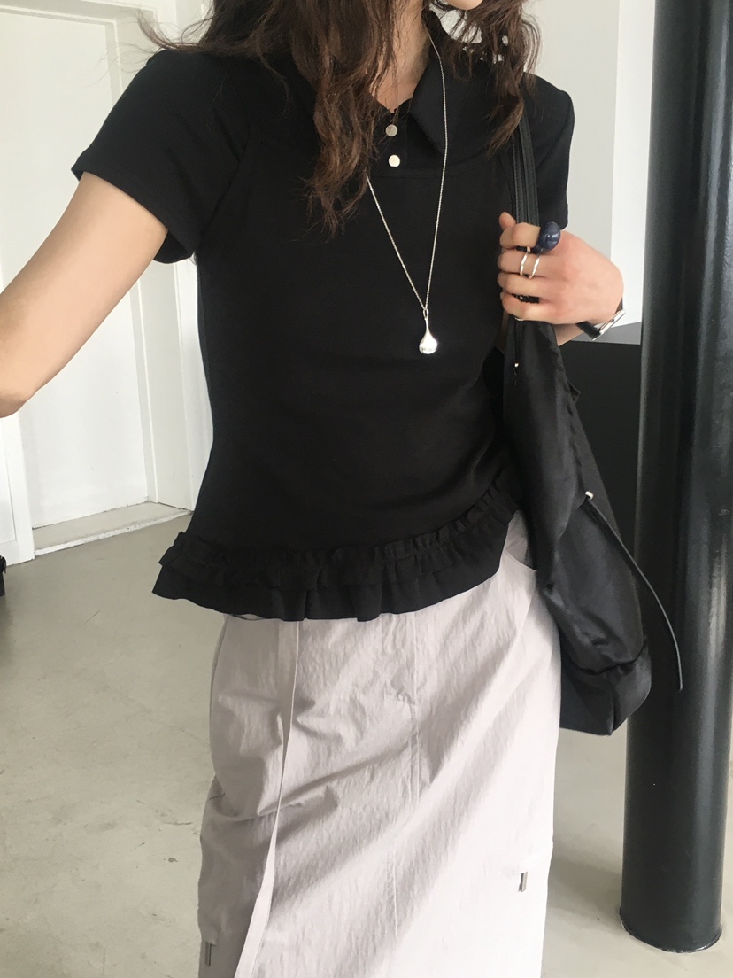 MONDAYMORING韓國直郵㊣東大門實拍女裝新品休閑25春夏熱賣T恤MONDAYMORINGT恤