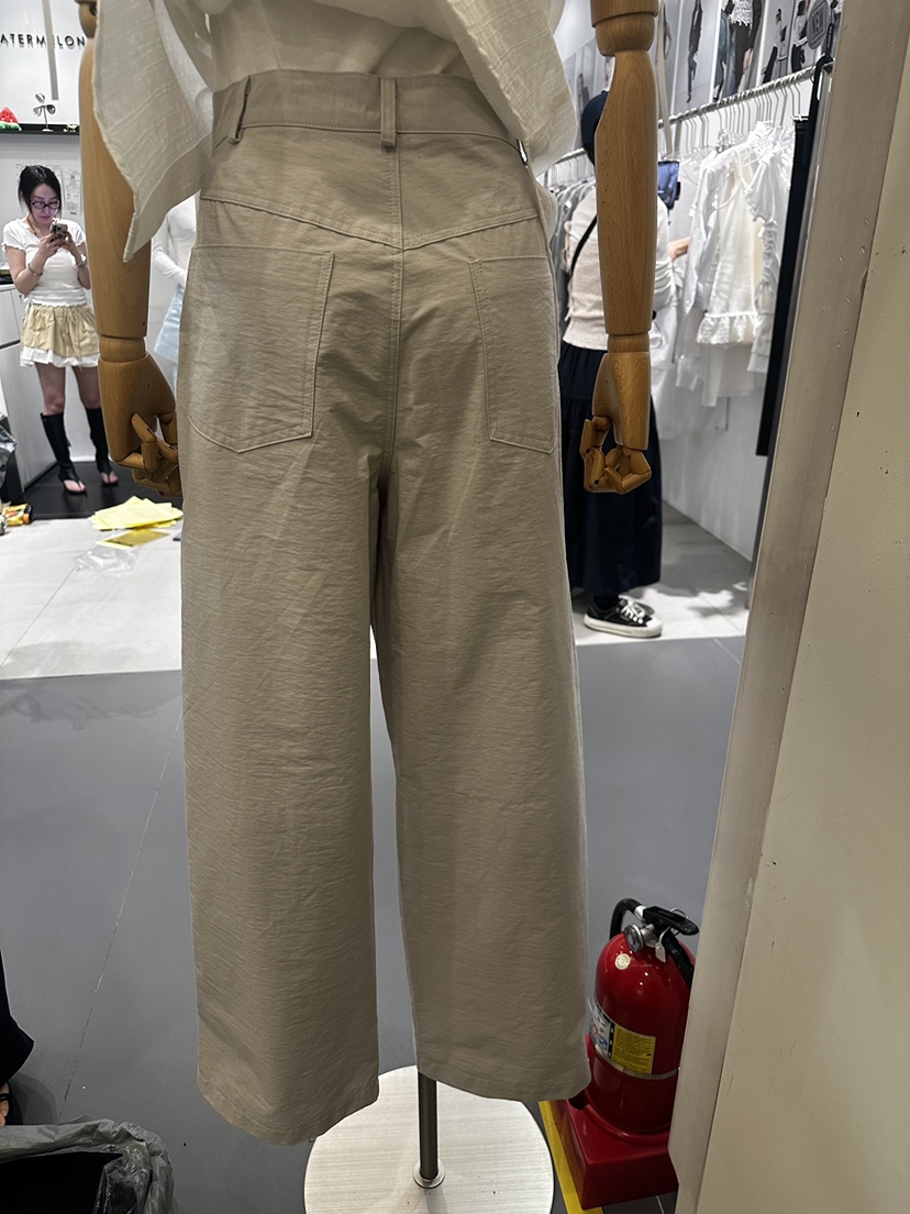 MONDAYMORING直郵韓國代購㊣女裝新品時尚25春夏休閑休閑褲MONDAYMORING休閑褲