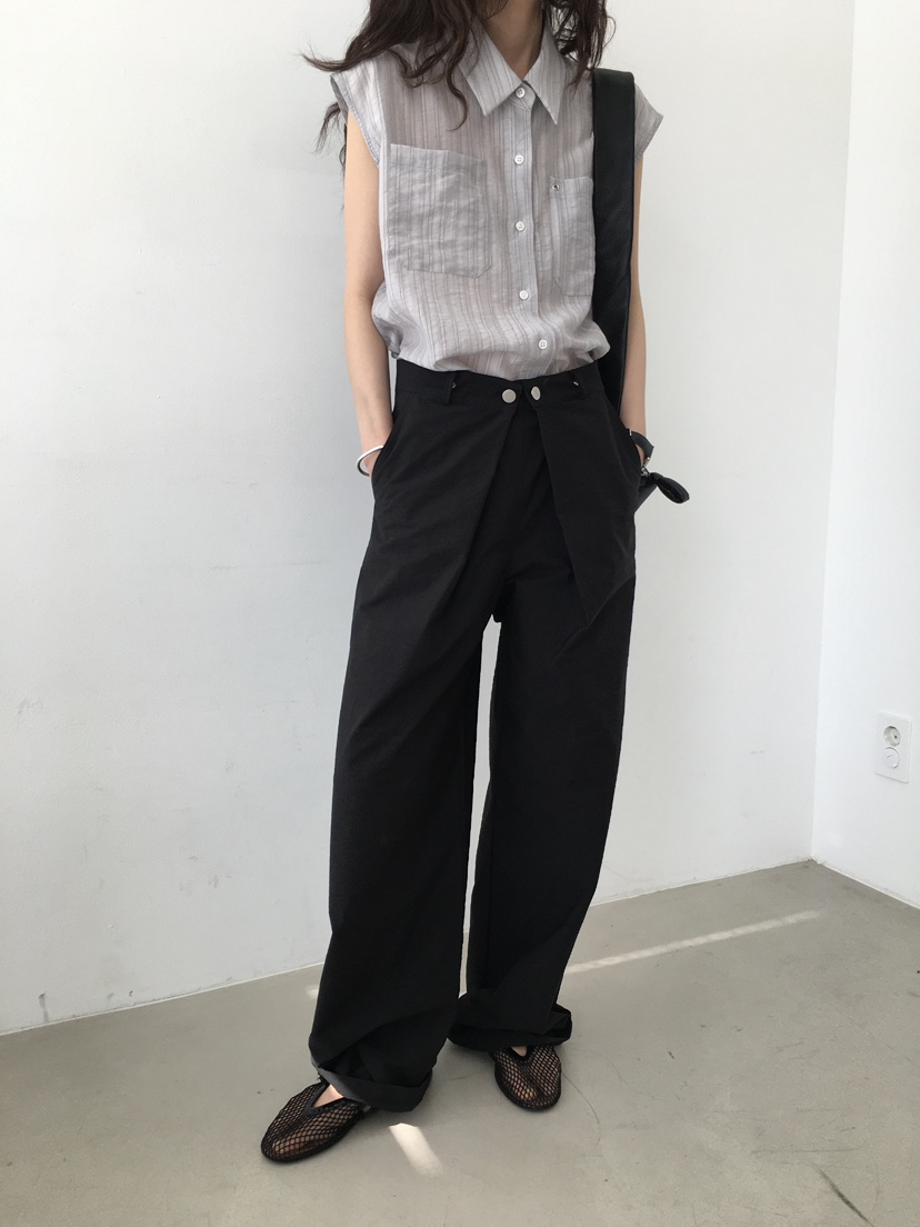 MONDAYMORING直郵韓國代購㊣女裝新品時尚25春夏休閑休閑褲MONDAYMORING休閑褲