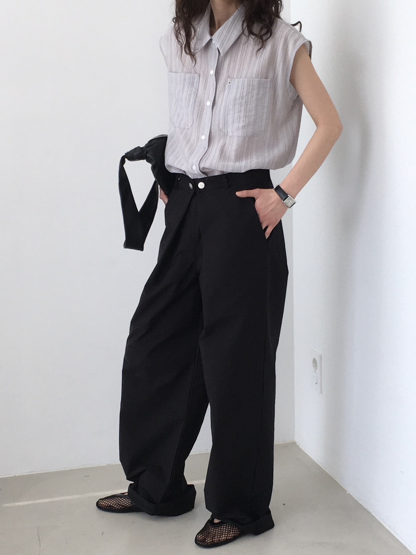 MONDAYMORING直郵韓國代購㊣女裝新品時尚25春夏休閑休閑褲MONDAYMORING休閑褲