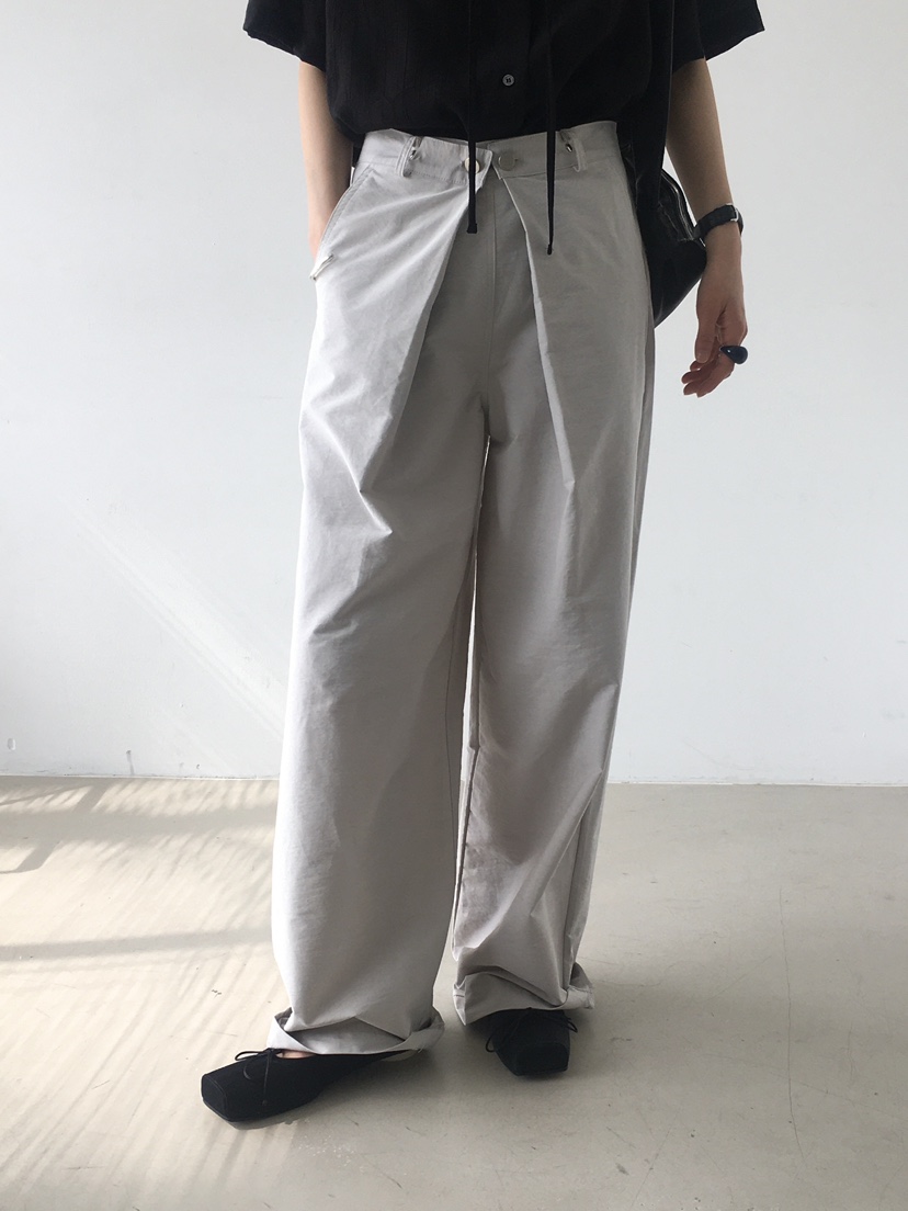 MONDAYMORING直郵韓國代購㊣女裝新品時尚25春夏休閑休閑褲MONDAYMORING休閑褲