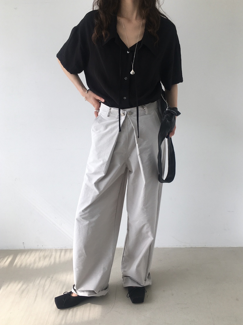 MONDAYMORING直郵韓國代購㊣女裝新品時尚25春夏休閑休閑褲MONDAYMORING休閑褲