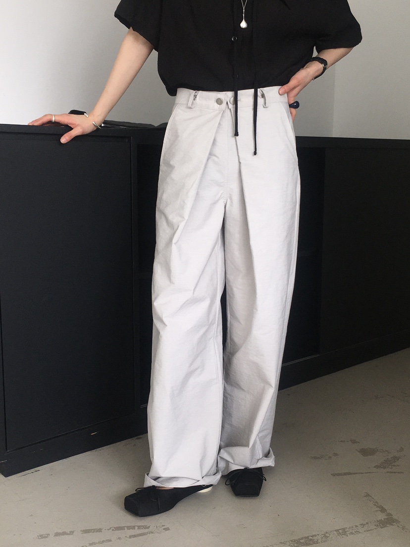 MONDAYMORING直郵韓國代購㊣女裝新品時尚25春夏休閑休閑褲MONDAYMORING休閑褲