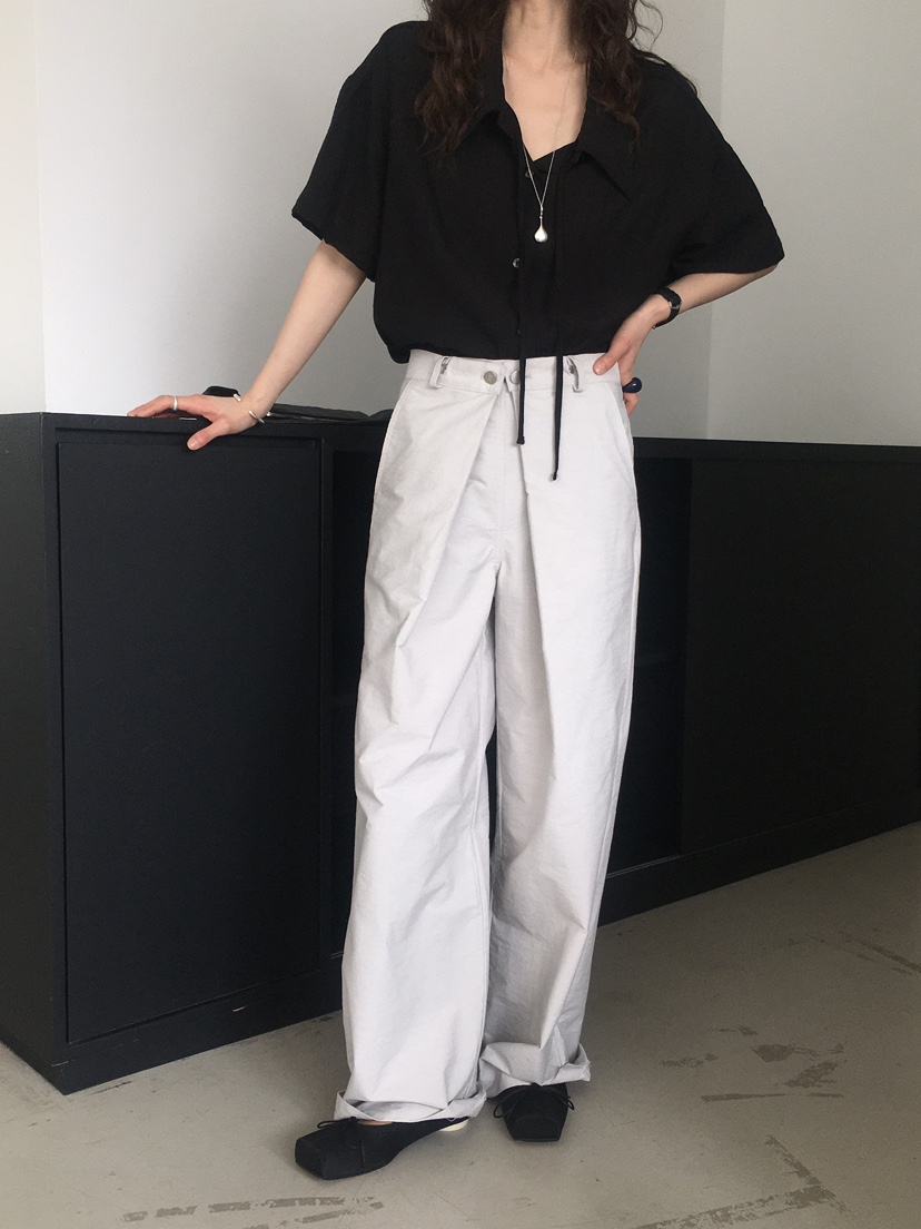 MONDAYMORING直郵韓國代購㊣女裝新品時尚25春夏休閑休閑褲MONDAYMORING休閑褲