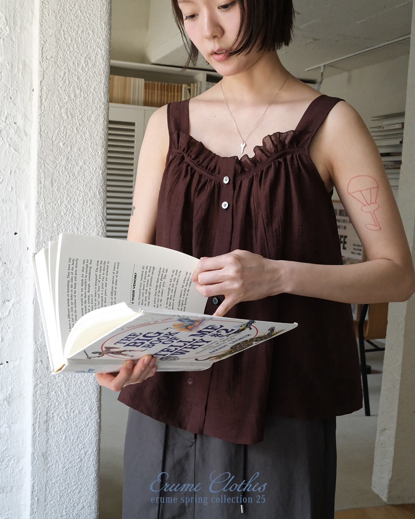 ERUME直郵韓國代購㊣女裝新品推薦25春夏時尚休閑人氣吊帶背心ERUME吊帶/背心