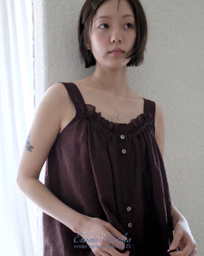 ERUME直郵韓國代購㊣女裝新品推薦25春夏時尚休閑人氣吊帶背心ERUME吊帶/背心