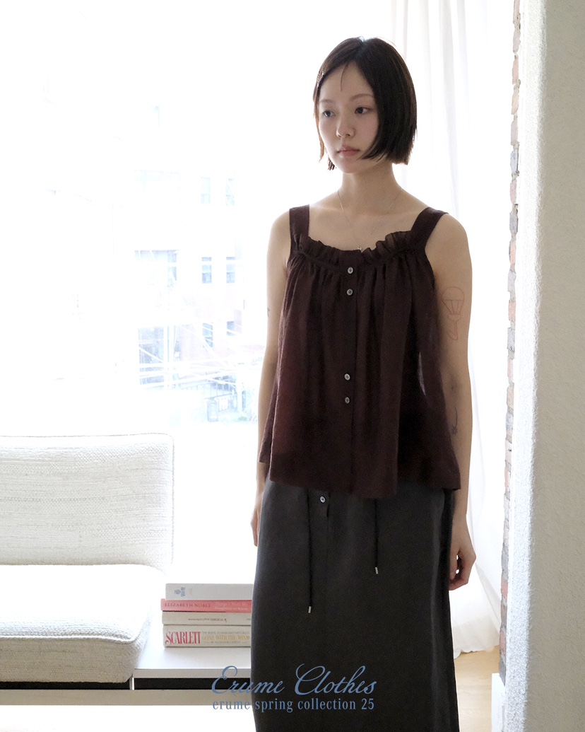 ERUME直郵韓國代購㊣女裝新品推薦25春夏時尚休閑人氣吊帶背心ERUME吊帶/背心