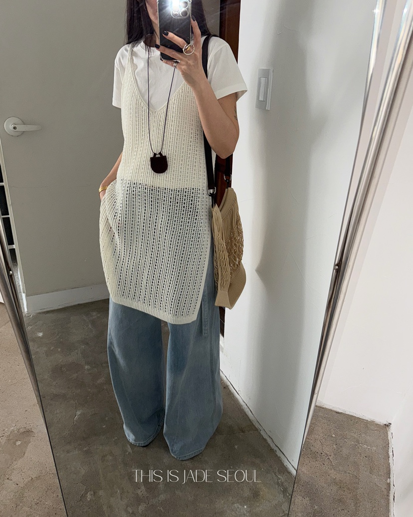 JADEMARKET韓國直郵㊣東大門實拍女裝新款休閑吊帶背心不含腰帶JADE MARKET吊帶/背心