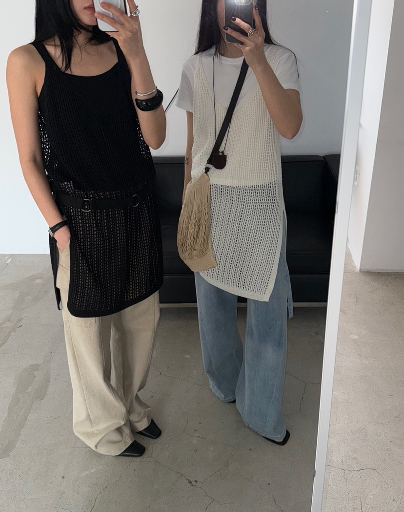 JADEMARKET韓國直郵㊣東大門實拍女裝新款休閑吊帶背心不含腰帶JADE MARKET吊帶/背心
