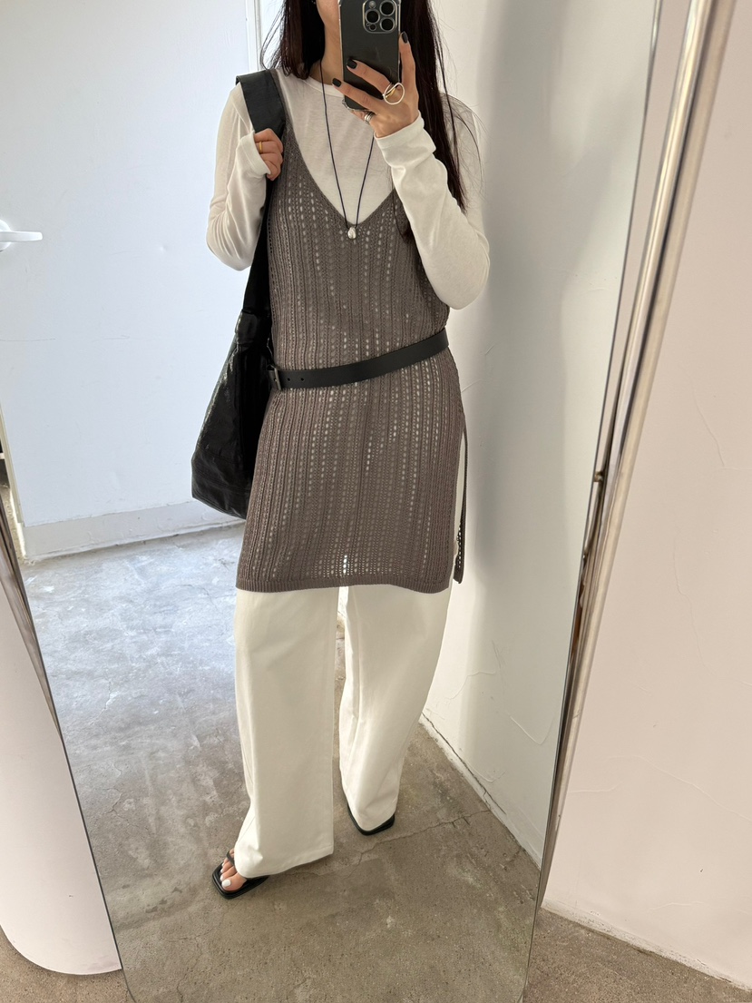 JADEMARKET韓國直郵㊣東大門實拍女裝新款休閑吊帶背心不含腰帶JADE MARKET吊帶/背心圖色2