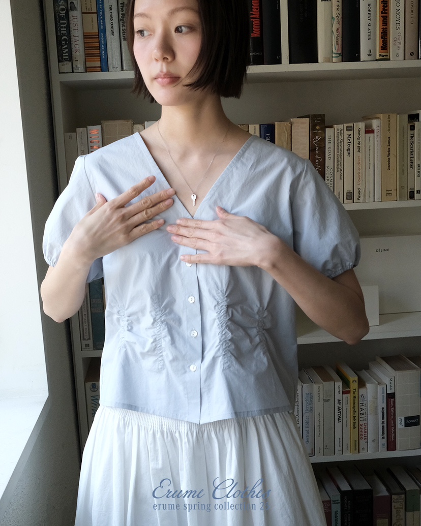 ERUME韓國直郵㊣東大門實拍女裝新品人氣時尚推薦襯衫蕾絲衫ERUME襯衫/蕾絲衫