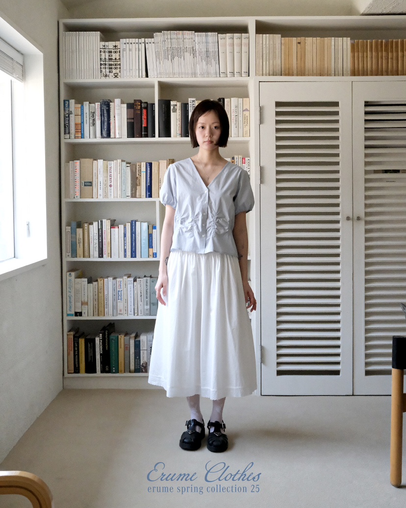 ERUME韓國直郵㊣東大門實拍女裝新品人氣時尚推薦襯衫蕾絲衫ERUME襯衫/蕾絲衫
