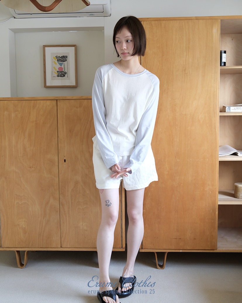 ERUME直郵韓國代購㊣女裝新款時尚熱賣25春夏人氣休閑長袖T恤ERUME長袖T恤