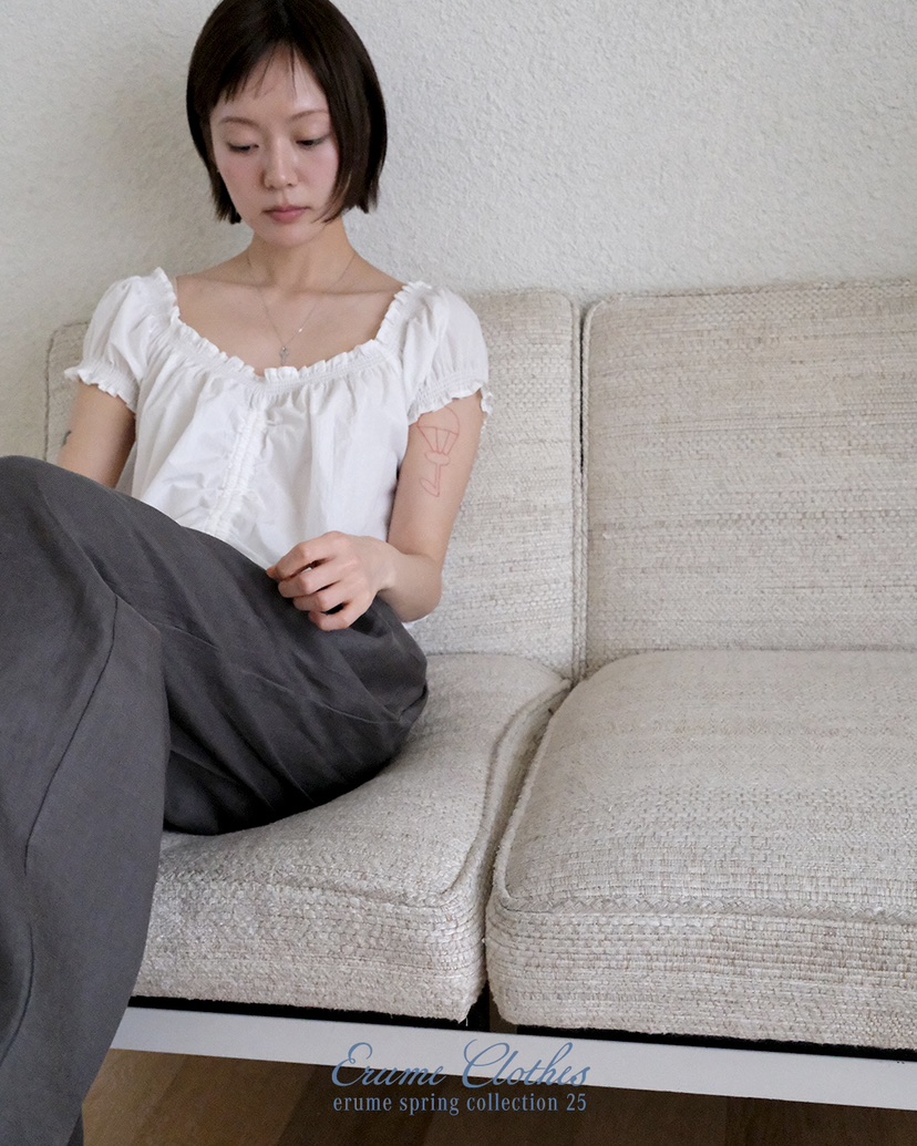 ERUME韓國㊣直郵東大門代購女裝新品休閑人氣推薦襯衫蕾絲衫ERUME襯衫/蕾絲衫