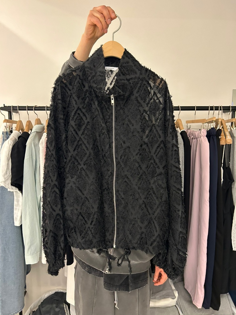 AS THOUGHT韓國直郵㊣東大門實拍女裝新品時尚熱賣夾克蕾絲AS THOUGHT夾克圖色2