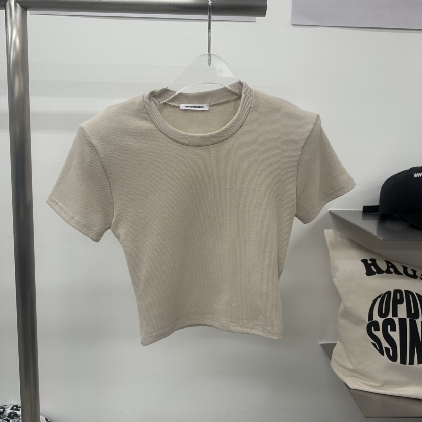 TOPDRESSING直郵韓國代購㊣女裝新款熱賣推薦25春夏休閑T恤TOPDRESSINGT恤圖色2