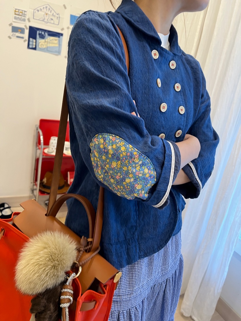 AT NOTE直郵韓國代購㊣女裝新品時尚人氣推薦夾克亞麻雙層AT NOTE夾克