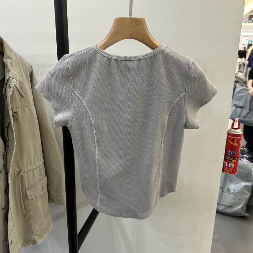 3 ANOTHER韓國㊣直郵東大門代購女裝新品25春夏推薦時尚T恤3 ANOTHERT恤