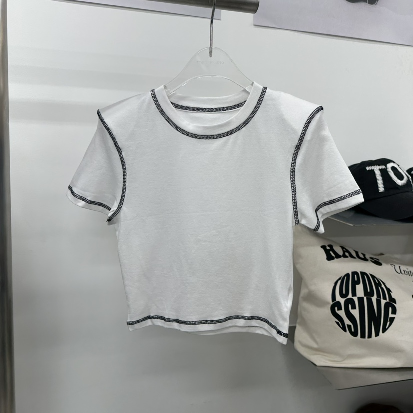TOPDRESSING韓國直郵㊣東大門實拍女裝新品推薦25春夏休閑T恤TOPDRESSINGT恤圖色2