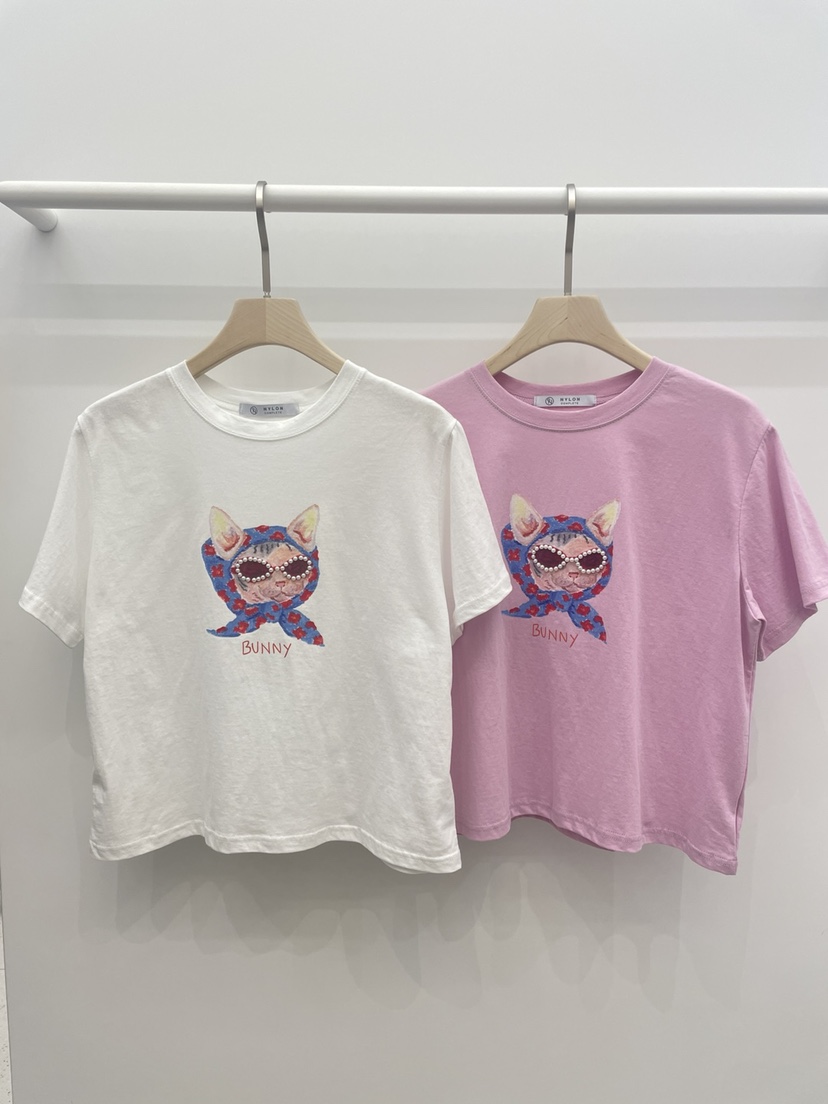 NYLON韓國直郵㊣女裝新品熱賣時尚人氣推薦休閑25春夏T恤NYLONT恤