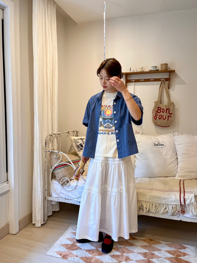 AT NOTE韓國㊣直郵東大門代購女裝新品25春夏襯衫蕾絲衫史努比AT NOTE襯衫/蕾絲衫