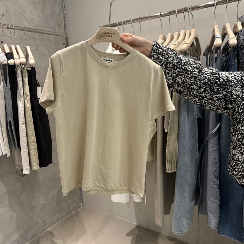LAMAGIEPIE韓國直郵㊣女裝新品時尚熱賣25春夏休閑人氣推薦T恤LAMAGIE GREYT恤圖色2