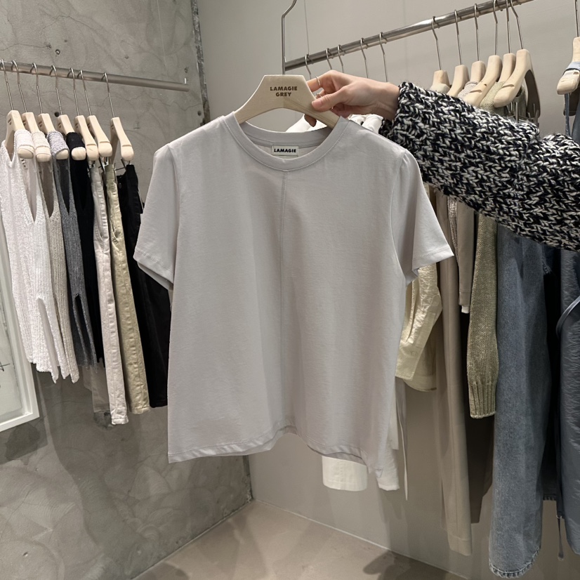 LAMAGIEPIE韓國直郵㊣女裝新品時尚熱賣25春夏休閑人氣推薦T恤LAMAGIE GREYT恤圖色3