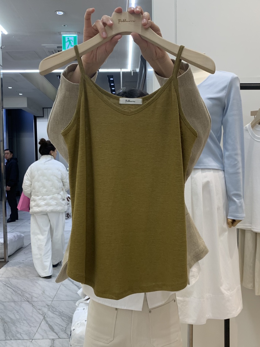 FILLMOR韓國㊣直郵東大門代購女裝新款人氣休閑吊帶背心亞麻FILLMOR吊帶/背心圖色4