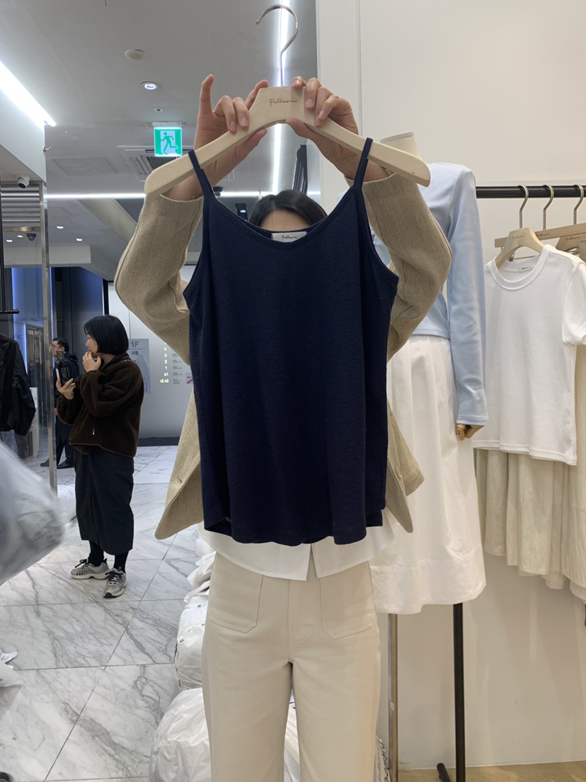 FILLMOR韓國㊣直郵東大門代購女裝新款人氣休閑吊帶背心亞麻FILLMOR吊帶/背心圖色6