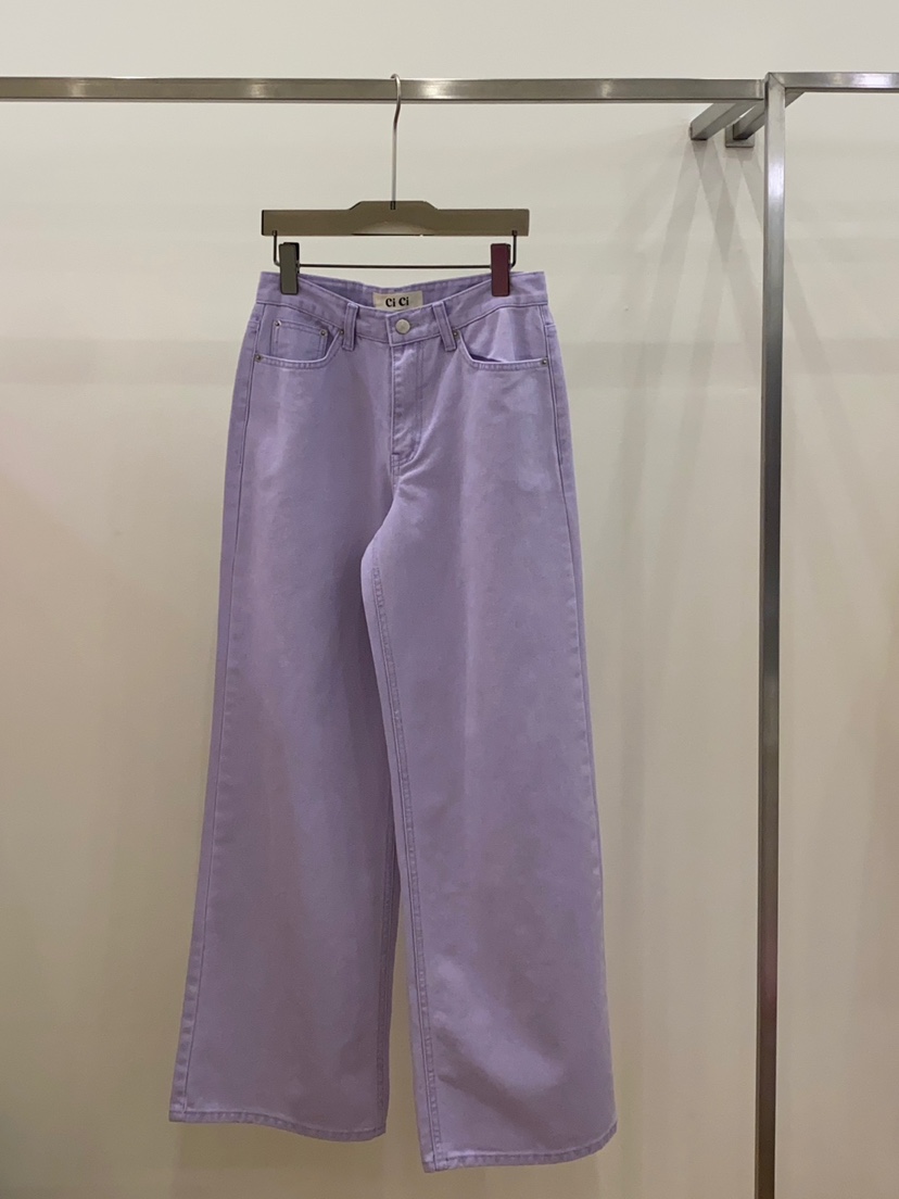CICI韓國直郵㊣東大門實拍女裝新款熱賣時尚人氣25春夏牛仔褲Ci Ci牛仔褲