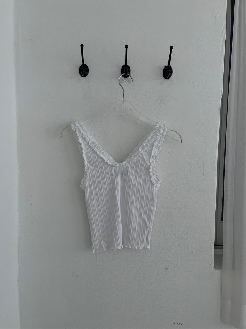 JUDYQUE韓國直郵㊣東大門實拍女裝新款25春夏推薦吊帶背心褶皺JUDYQUE吊帶/背心