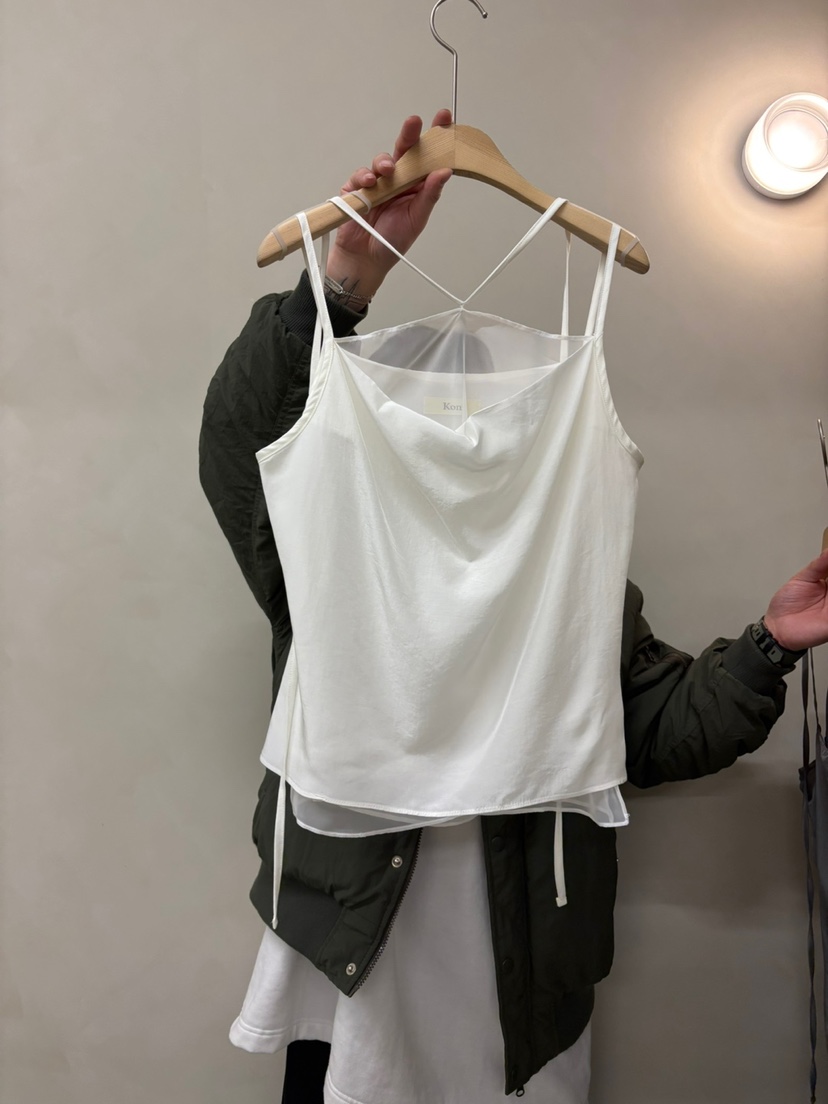 KONI韓國直郵㊣東大門實拍女裝新品熱賣25春夏休閑吊帶背心KONI吊帶/背心圖色2